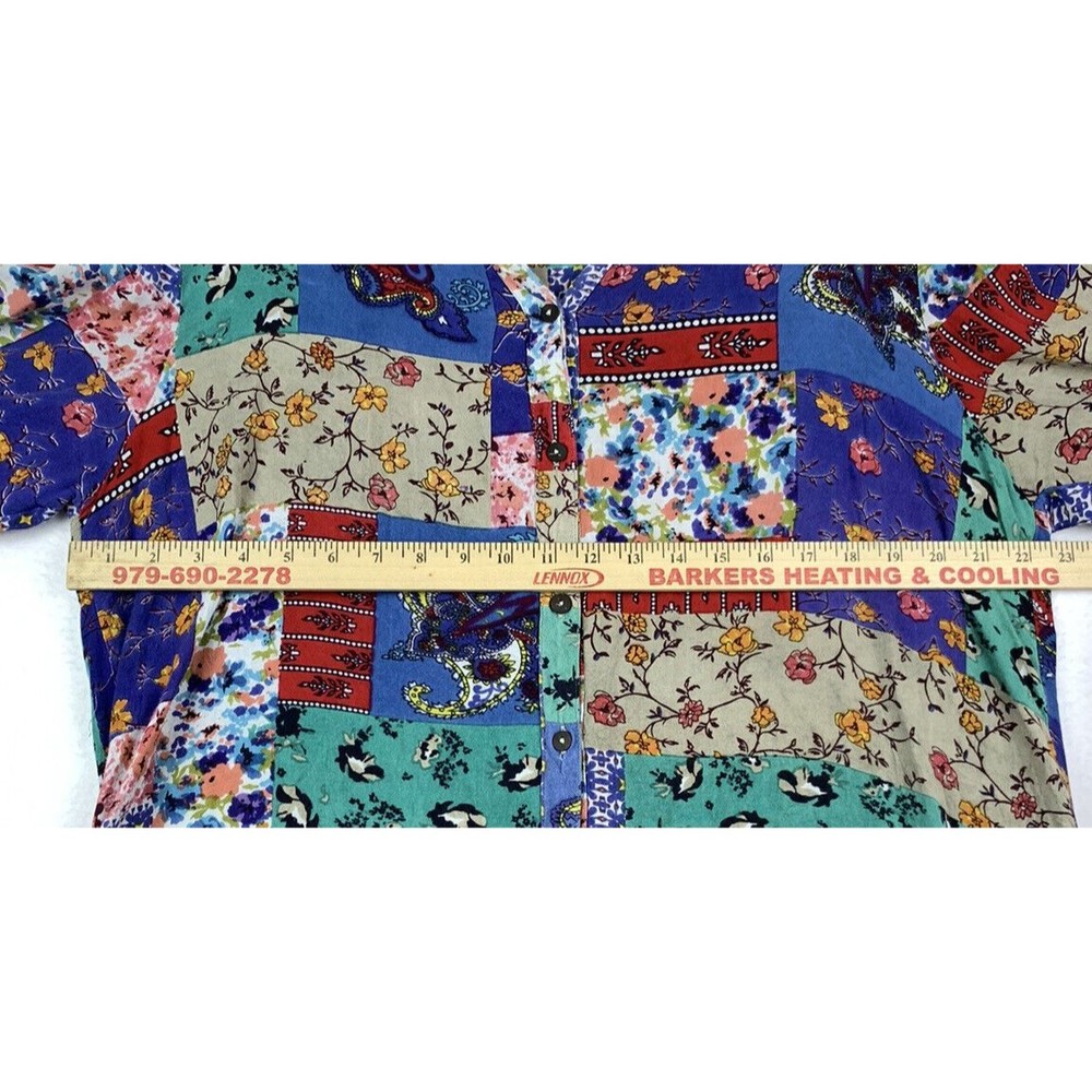 Sacred Threads Button Tunic Blouse Hippie Boho St… - image 5